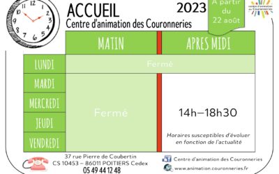 Horaire de l’accueil